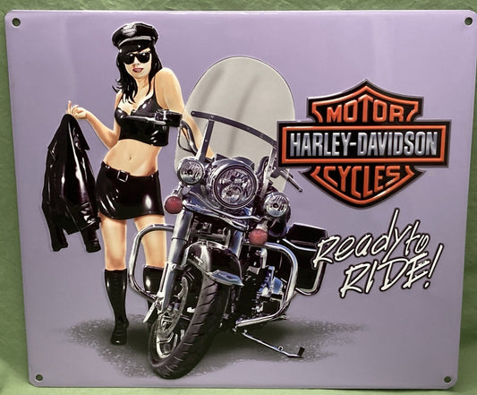 NEW GENUINE HARLEY DAVIDSON 2011181 JACKET BABE METAL SIGN