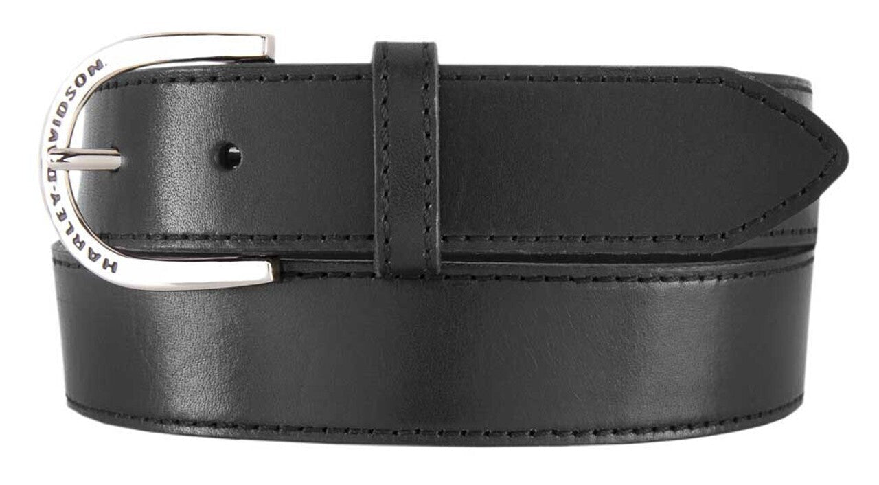 NEW HARLEY DAVIDSON HDWBT11548 Women's Lita Leather Belt W/Rem Hip Bag Black M