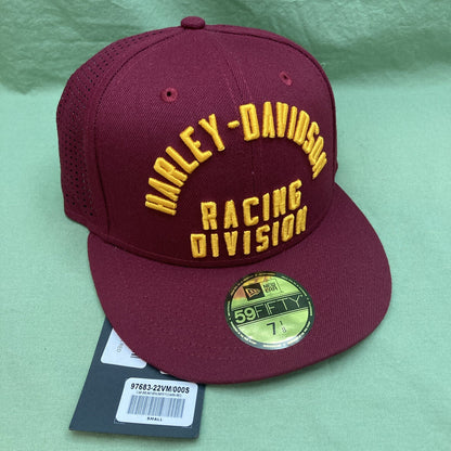NEW HARLEY DAVIDSON 97683-22VM Men's Small 59Fifty Perforated 7 1/8 Fitted Cap