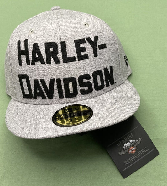 NEW GENUINE HARLEY DAVIDSON 97653-22VM 2XL LIGHT GREY WOVEN BASEBALL CAP 7-5/8
