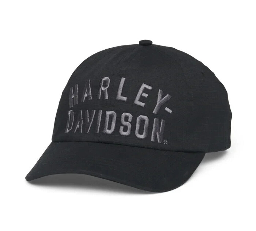 NEW GENUINE HARLEY DAVIDSON 97672-22VM MEN'S WOVEN BLACK BB CAP