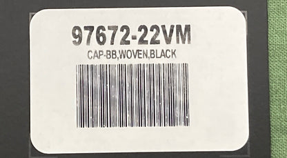 NEW GENUINE HARLEY DAVIDSON 97672-22VM MEN'S WOVEN BLACK BB CAP