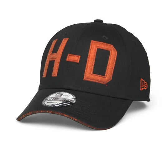 NEW GENUINE HARLEY DAVIDSON 97680-22VM MEN'S WOVEN BLACK 39THIRTY CAP M