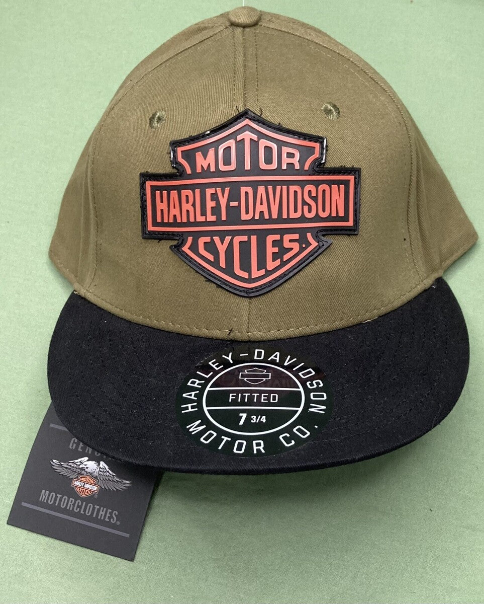 NEW GENUINE HARLEY DAVIDSON 99402-22VM GREEN WOVEN BASEBALL CAP 7-1/8