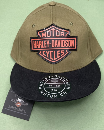 NEW GENUINE HARLEY DAVIDSON 99402-22VM GREEN WOVEN BASEBALL CAP 7-1/8