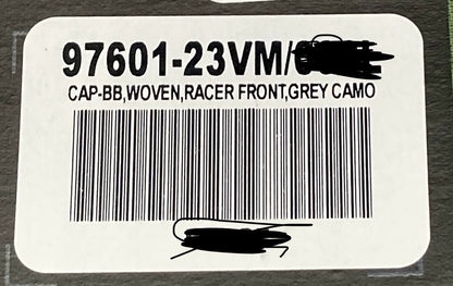 NEW GENUINE HARLEY DAVIDSON 97601-23VM MEN'S WOVEN RACER FRONT GREY CAP 7-3/8