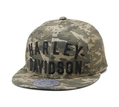 NEW GENUINE HARLEY DAVIDSON 97602-23VM MEN'S WOVEN RACER FRONT GREEN CAP 7-1/2