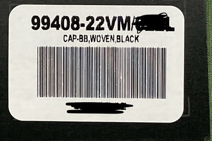 NEW GENUINE HARLEY DAVIDSON 99408-22VM MEN'S 2XL WOVEN BLACK BB CAP 7-5/8