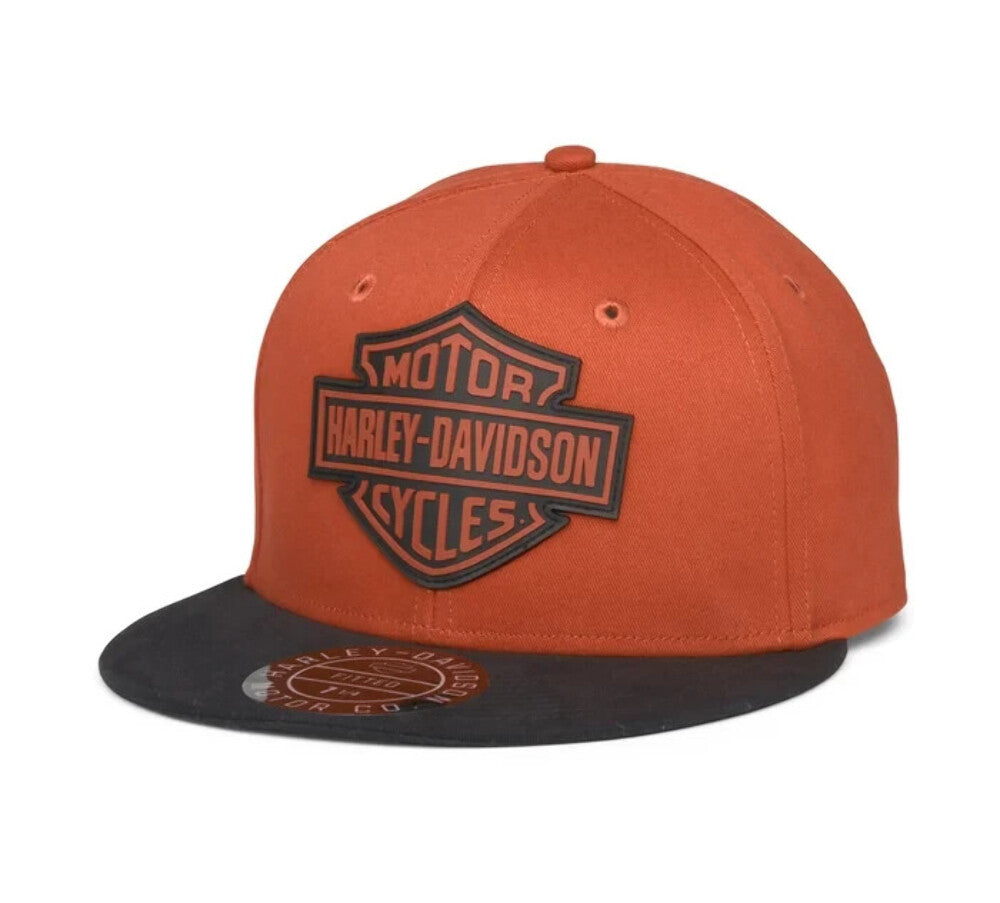 NEW GENUINE HARLEY DAVIDSON 99403-22VM Men's XL B&S ORANGE WOVEN BB CAP 7-1/2