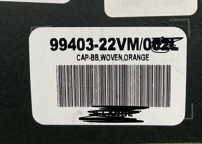 NEW GENUINE HARLEY DAVIDSON 99403-22VM Men's XL B&S ORANGE WOVEN BB CAP 7-1/2