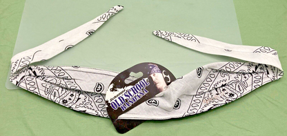 NEW GENUINE SCHAMPA OSB1-208 OLD SCHOOL BANDANA WHT/BLK HWS2008