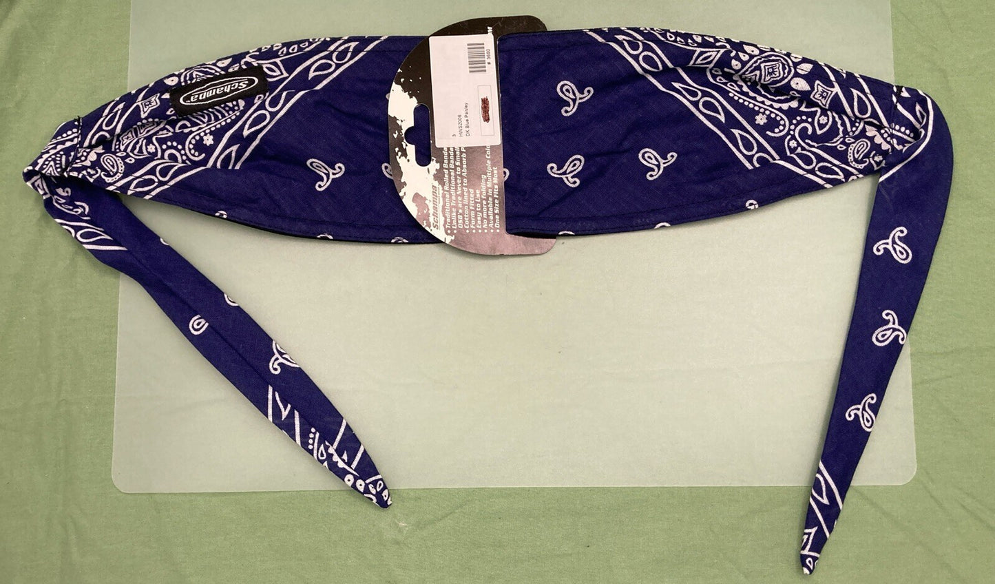 NEW GENUINE SCHAMPA OSB1-224 OLD SCHOOL BANDANA BLUE/WHT HWS2006