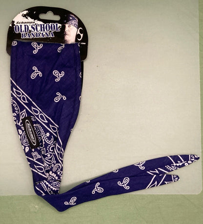 NEW GENUINE SCHAMPA OSB1-224 OLD SCHOOL BANDANA BLUE/WHT HWS2006