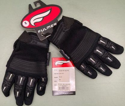 NEW GENUINE FULMER GMXK 1 BLK KIDS MX GLOVE SMALL