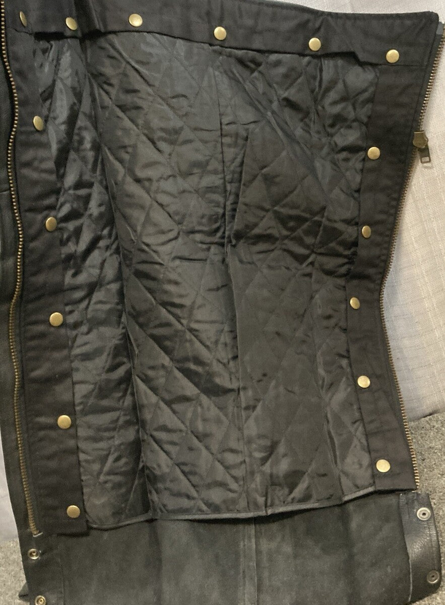 NEW MILWAUKEE LEATHER CHAP M8612M UNISEX KNIGHT CHAP, SNAP OUT THERMAL LINDE MED