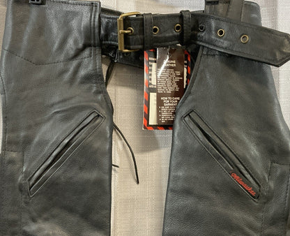 NEW MILWAUKEE LEATHER CHAP M8612M UNISEX KNIGHT CHAP, SNAP OUT THERMAL LINDE MED