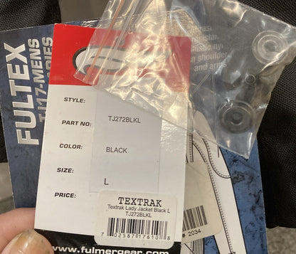 NEW GENUINE FULMER TJ272BLKL TEXTRAK LADY JACKET BLACK WOMAN LARGE