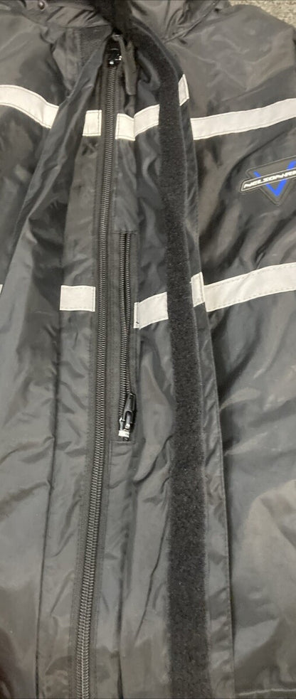 NEW GENUINE NELSON RIGGS VTL-700 VOLANTE 2-PIECE RAINSUIT BLACK, SIZE MEDIUM