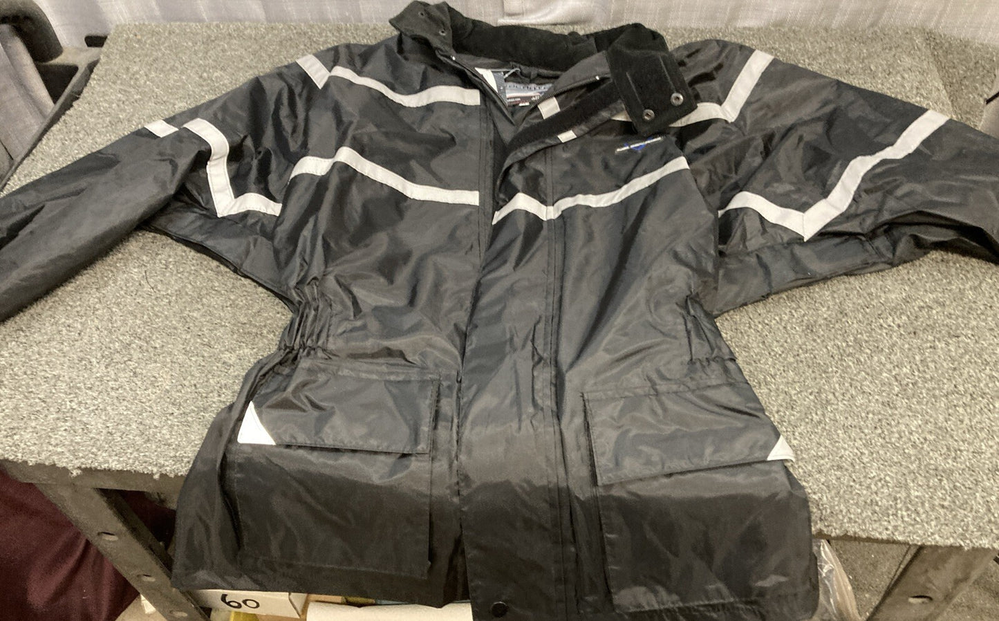 NEW GENUINE NELSON RIGGS VTL-700 VOLANTE 2-PIECE RAINSUIT BLACK, SIZE MEDIUM