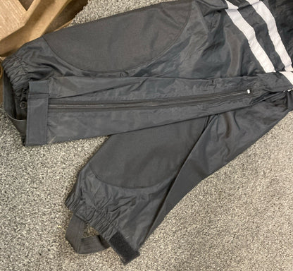 NEW GENUINE NELSON RIGGS VTL-700 VOLANTE 2-PIECE RAINSUIT BLACK, SIZE MEDIUM