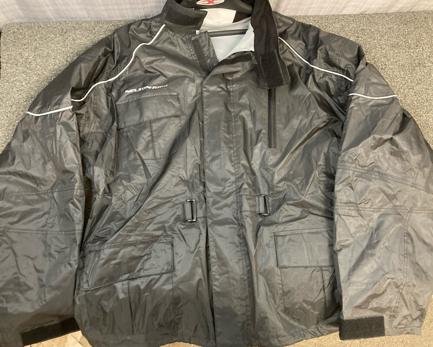 NEW GENUINE NELSON-RIGG AS-3000 ASTON 2-PIECE RAINSUIT BLACK, SIZE XL
