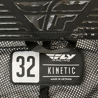 NEW GENUINE FLY RACING 377-53032 KINETIC RELOAD PANTS CHAR/BLK/IRIDIUM SZ32