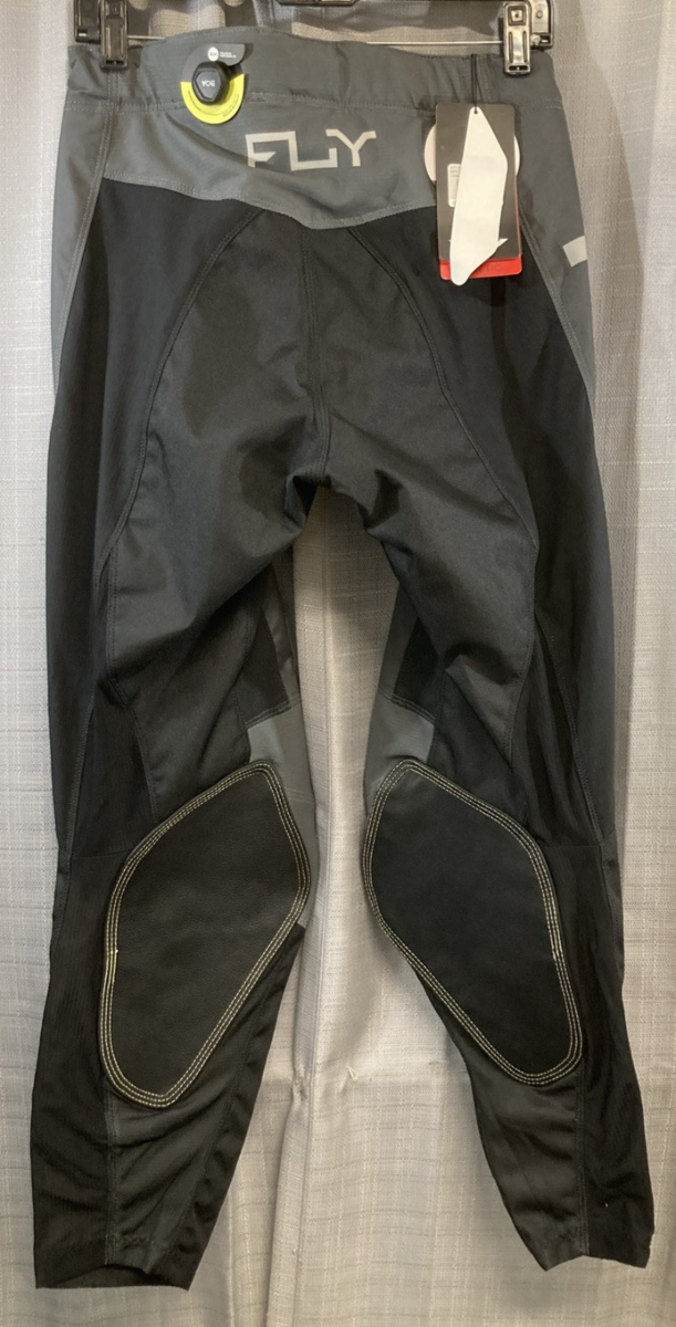 NEW GENUINE FLY RACING 377-53038 KINETIC RELOAD PANTS CHAR/BLK/IRIDIUM SZ38