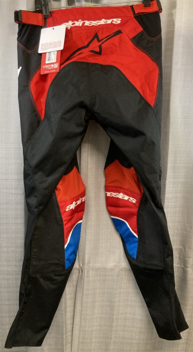 NEW GENUINE ALPINESTARS 3728023 Honda Racer Iconic Pants BRIGHT RED SZ 32
