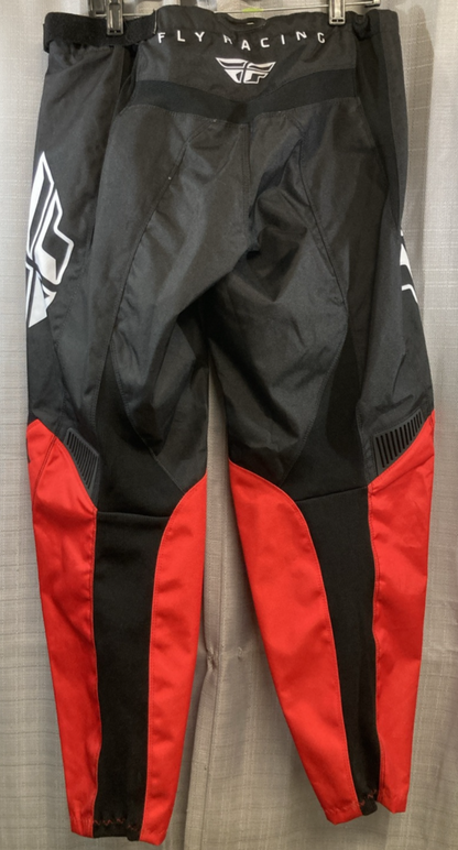 NEW GENUINE FLY RACING 376-93438 F-16 PANTS RED/BLACK SZ 38