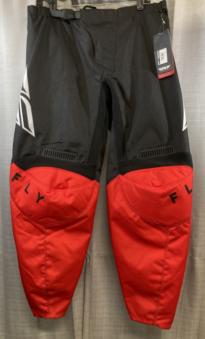 NEW GENUINE FLY RACING 376-93436 F-16 PANTS RED/BLACK SZ 36