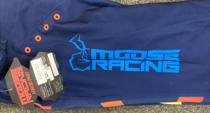 NEW GENUINE MOOSE RACING 2901-9266 Agroid Pants Navy/Orange SZ 32