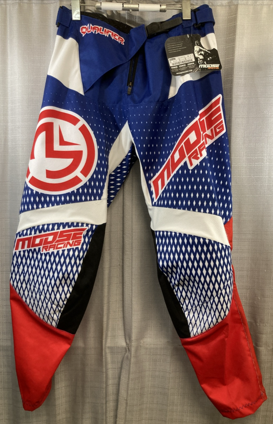 NEW GENUINE MOOSE RACING 2901-9109 Qualifier Pants Red/White/Blue  SZ 32