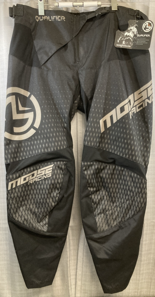 NEW GENUINE MOOSE RACING 2901-9080 Qualifier Pants Black/Gray SZ 30