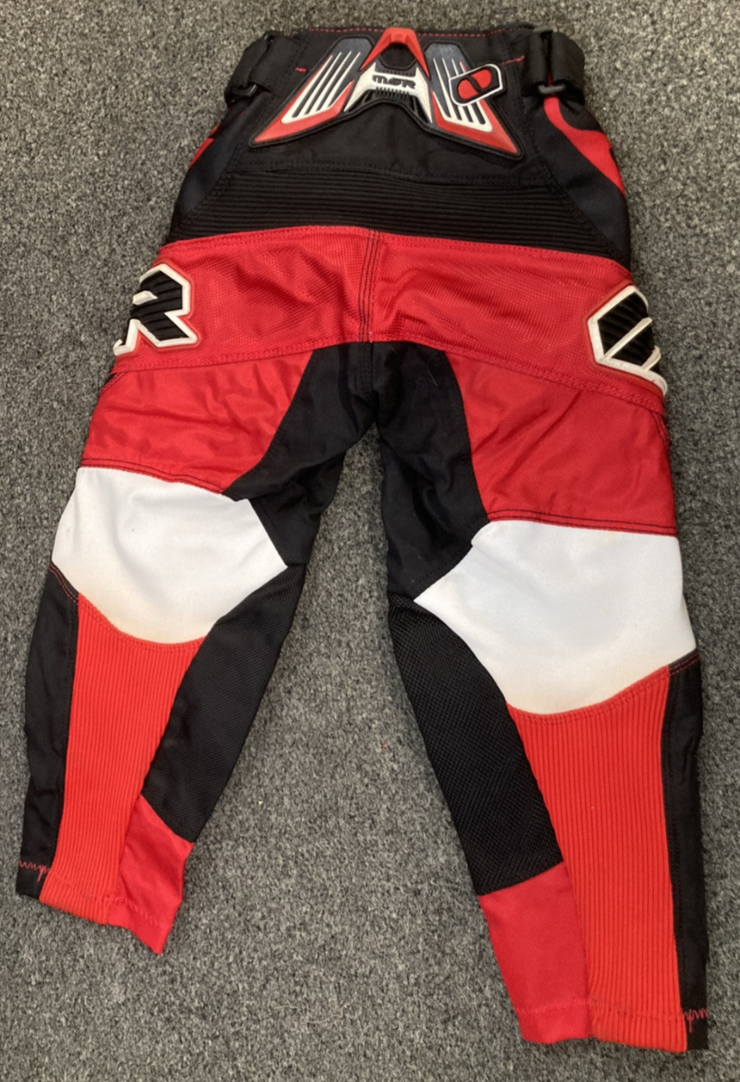 NEW GENUINE MSR MX 346894 Revolver Pants Black/Red/White Youth SZ 16