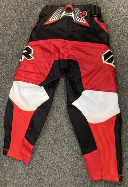 NEW GENUINE MSR MX 346894 Revolver Pants Black/Red/White Youth SZ 16