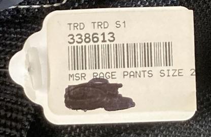 NEW GENUINE MSR MX 338613 Rage Pants Black/Turq/Purple SZ 26