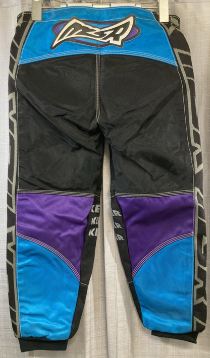 NEW GENUINE MSR MX 338613 Rage Pants Black/Turq/Purple SZ 26