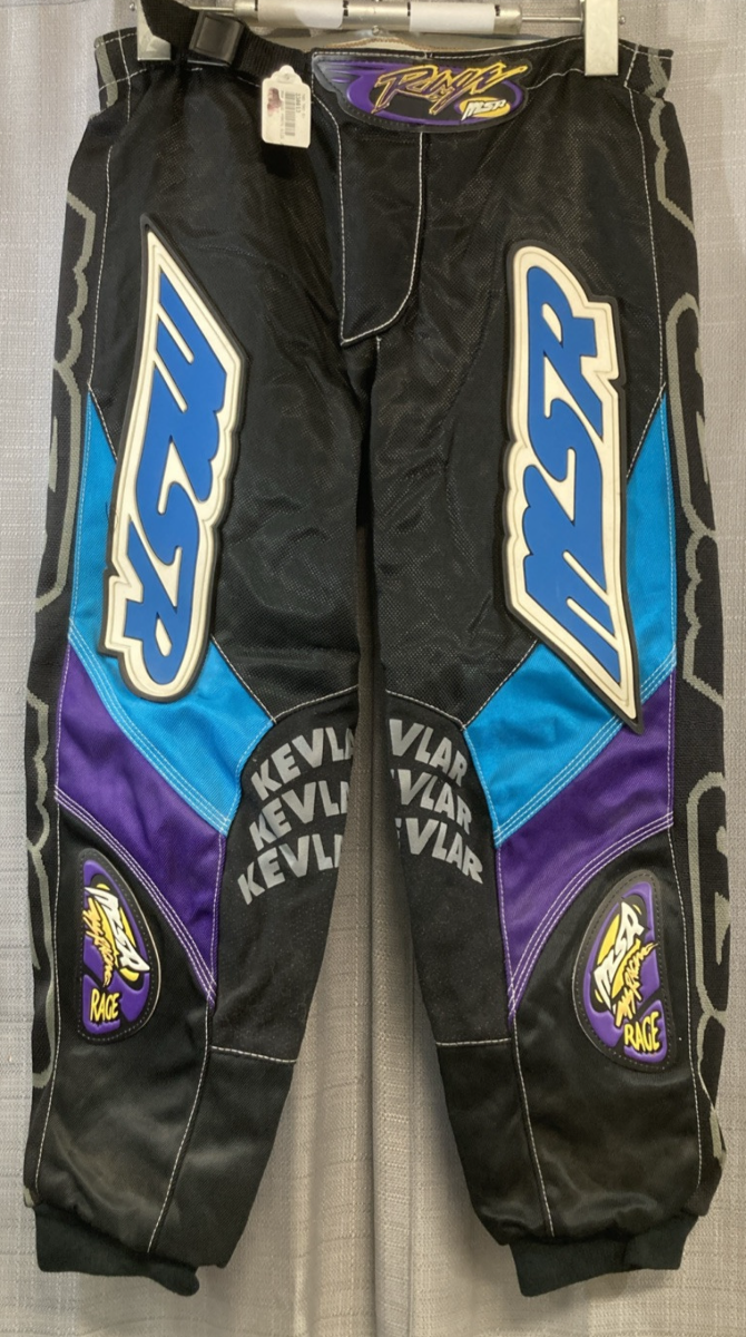 NEW GENUINE MSR MX 338613 Rage Pants Black/Turq/Purple SZ 26