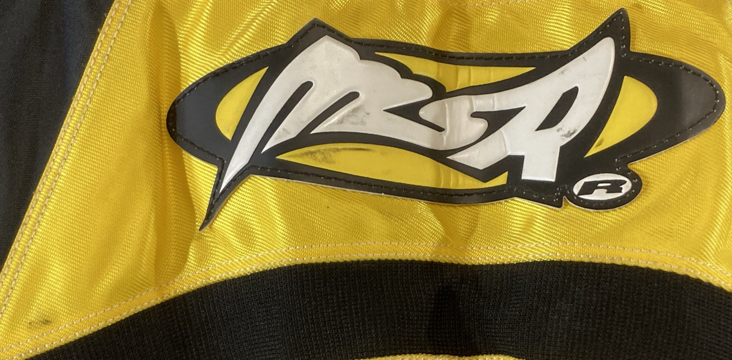 NEW GENUINE MSR MX 338584 System6 Pants Black/Yellow SZ 34