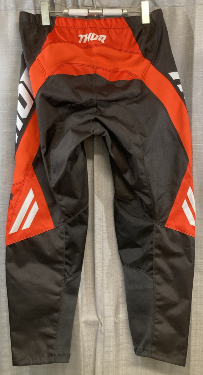 NEW GENUINE THOR 2901-9330 SECTOR PANTS CHARCOAL/RED ORANGE SZ 34