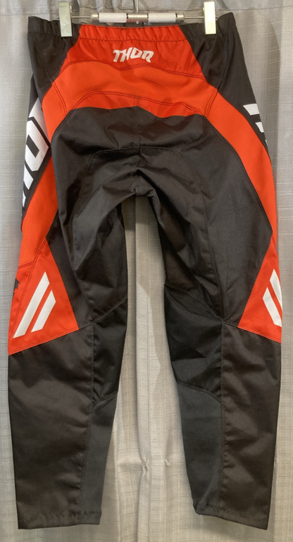 NEW GENUINE THOR 2901-9330 SECTOR PANTS CHARCOAL/RED ORANGE SZ 34
