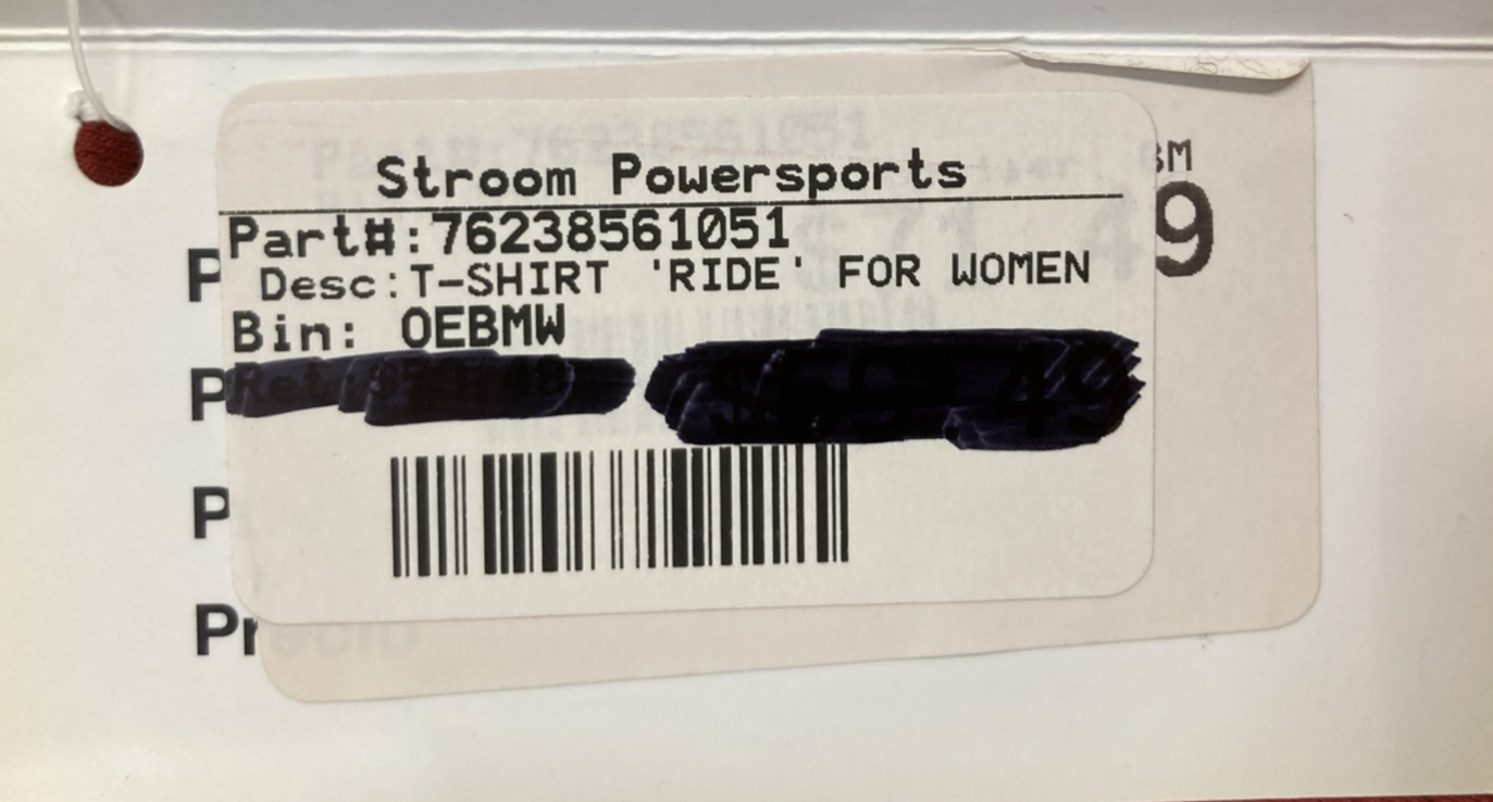 NEW GENUINE BMW MOTORRAD 76 23 8 561 051  RIDE T-SHIRT RED-ORANGE WOMENS MED