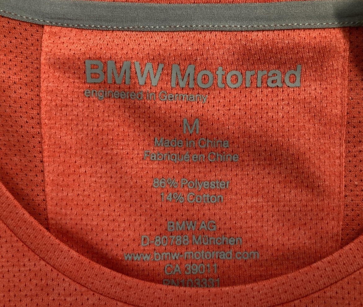 NEW GENUINE BMW MOTORRAD 76 23 8 561 051  RIDE T-SHIRT RED-ORANGE WOMENS MED