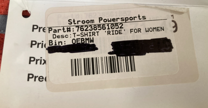 NEW GENUINE BMW MOTORRAD 76 23 8 561 052  RIDE T-SHIRT RED-ORANGE WOMENS LG