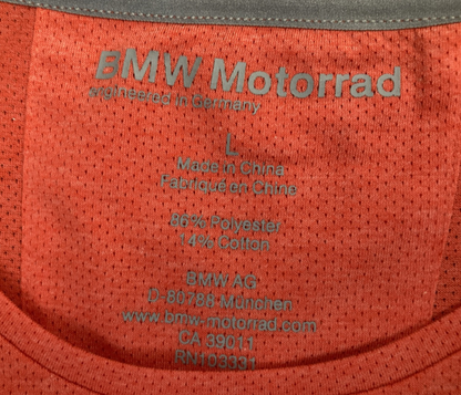 NEW GENUINE BMW MOTORRAD 76 23 8 561 052  RIDE T-SHIRT RED-ORANGE WOMENS LG