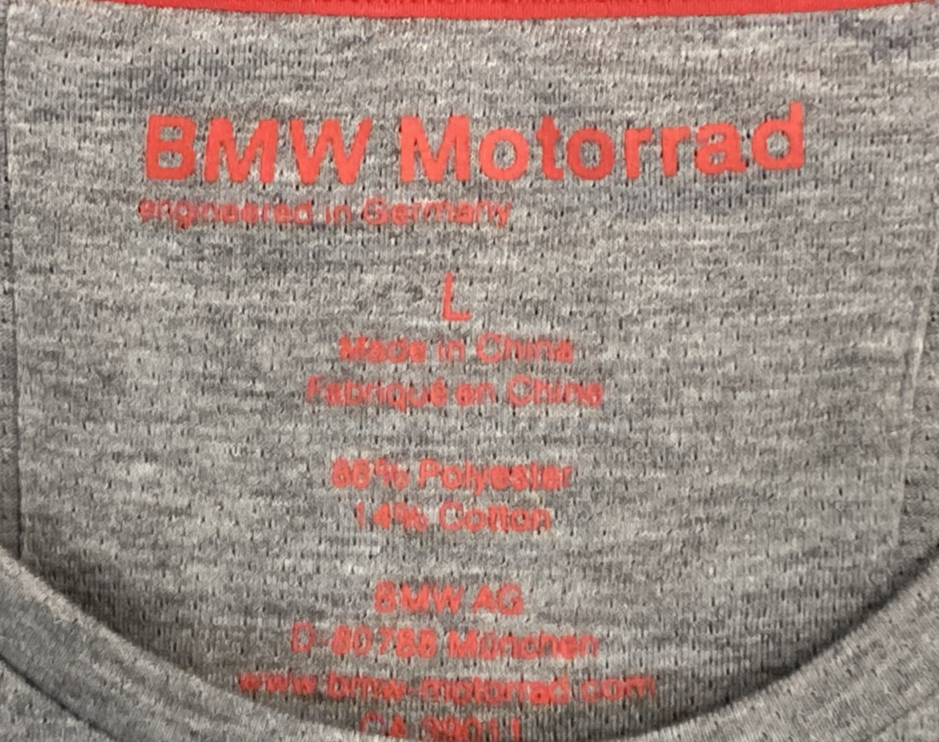 NEW GENUINE BMW MOTORRAD 76 23 8 561 038  RIDE LONG SLEEVE SHIRT GRAY WOMENS LG