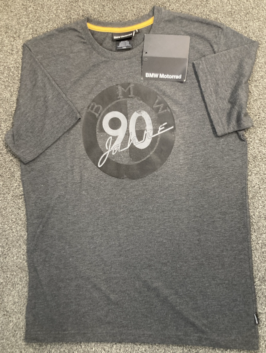 NEW GENUINE BMW MOTORRAD 76 61 8 541 652 90 YEARS T-SHIRT GRAY MENS SMALL