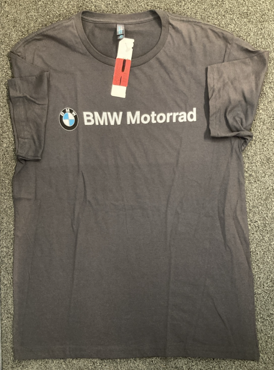 NEW GENUINE BMW MOTORRAD 72 60 2 414 053 CLASSIC T-SHIRT GRAY MENS SMALL