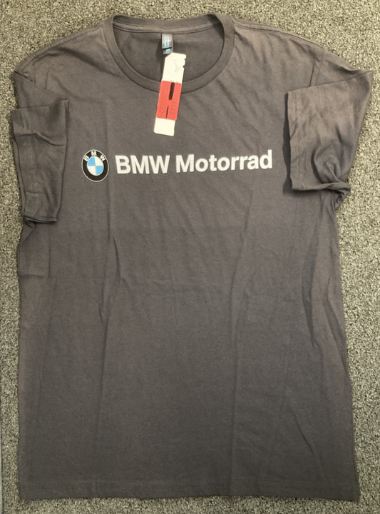NEW GENUINE BMW MOTORRAD 72 60 2 414 053 CLASSIC T-SHIRT GRAY MENS SMALL