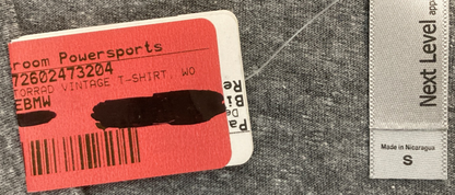 NEW GENUINE BMW MOTORRAD 72 60 2 473 204 VINTAGE T-SHIRT GRAY WOMENS SMALL